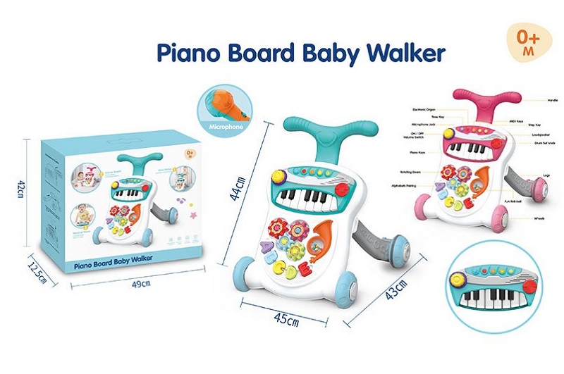 Каталка ігр.центр Перші кроки 6682 батар.муз.світ.2кол.кор.49*12,5*42 /6/