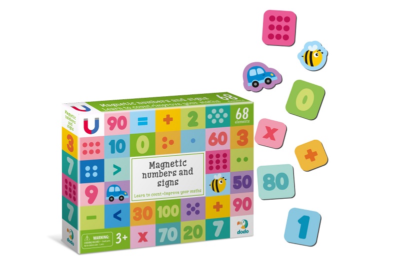 Магнітні цифри і знаки. Великий набір  До200274