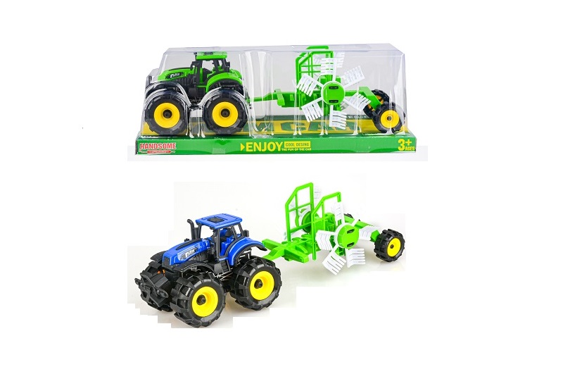 Трактор з причепом 9878-6A інерц.2кол.пласт.35,5*11,8*13 /72/