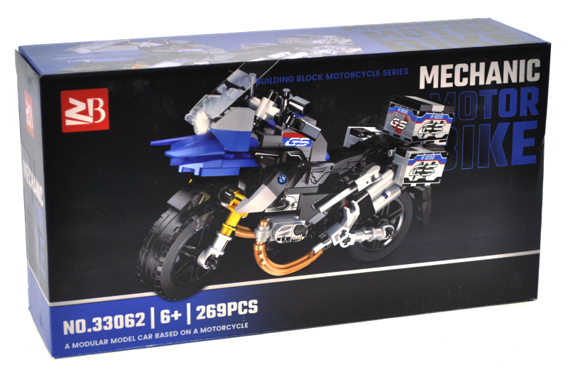 Конструктор 33062 Мотоцикл" 269 дет. в коробці р.26x14x7 см"