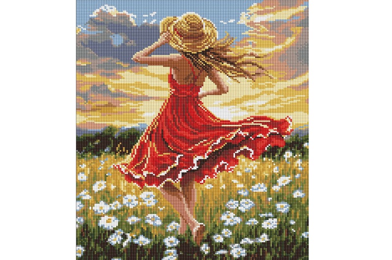 Набір з алмазною мозаїкою Танець в полі" 40х50см  AMO8250"