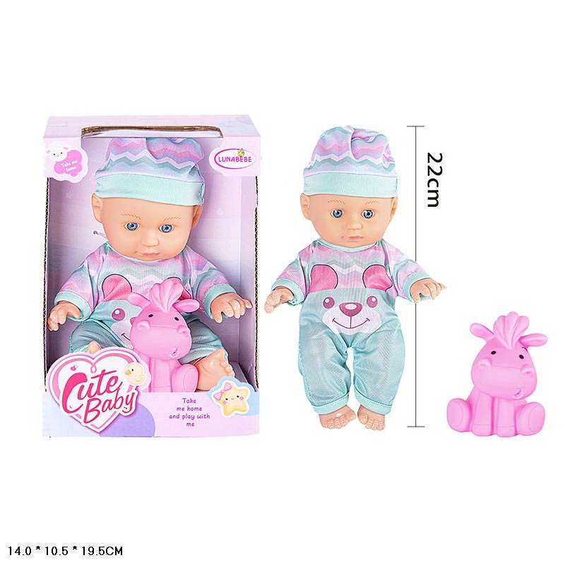 Пупс арт. HX623-8/10 (72шт/2)   мікс 2 види, аксес короб. 30см