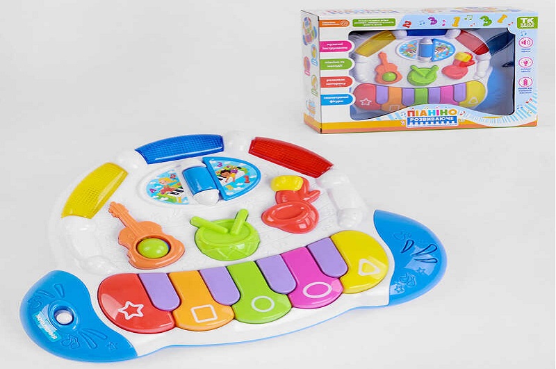 Піаніно музичне 34523 (12) ТК Group", УКР. МОВА, підсвічування, вивч. геометричних фігур, мелодії"