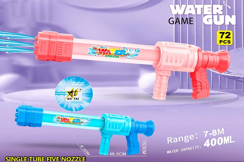 Водяний насос M911V (48шт) 46см, діам.4см, 2 кольори, в сітці, 54-13,5-6,5см