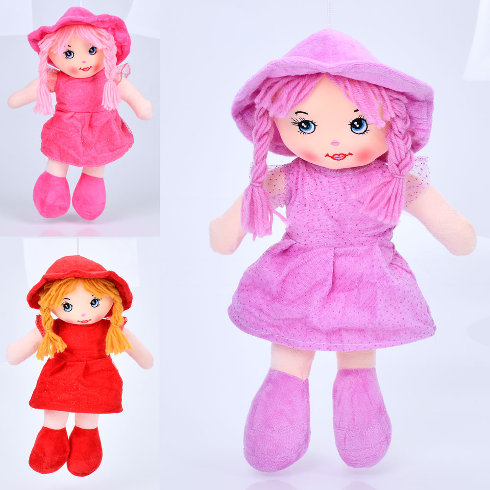 Лялька FG240408156A (60шт) 34см, м'яконабивна, петелька, 3 кольори, 15-34-8см