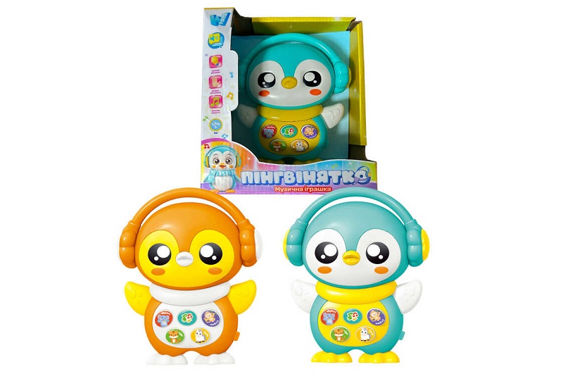 Музична іграшка “Пінгвінятко” 79713 (72/2) “WToys”, УКР.МОВА,8 казок,10 пісень,віршики,світло,в кор.