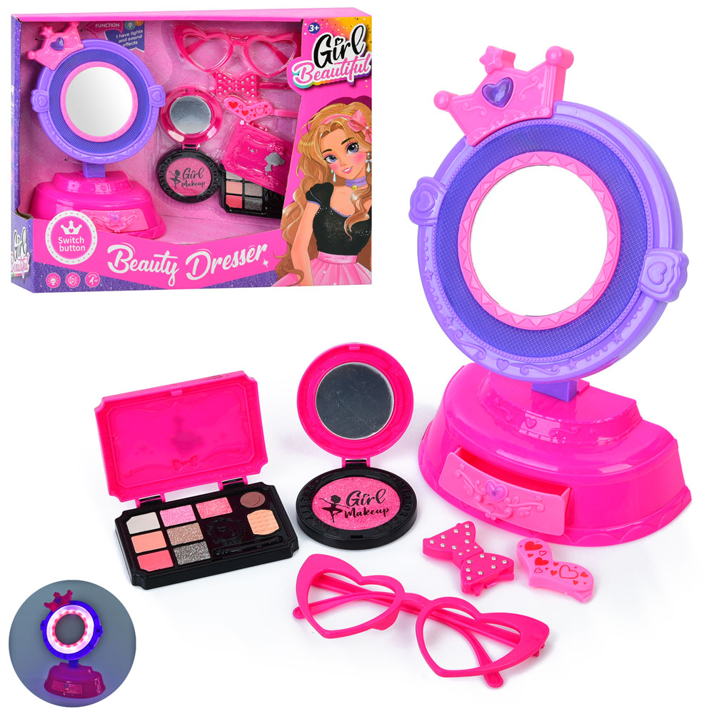 Трюмо MS-6613 (24шт) 25см, звук, світло, окуляри, аксесуари, на бат-ці, в кор-ці, 39-30,5-9,5см