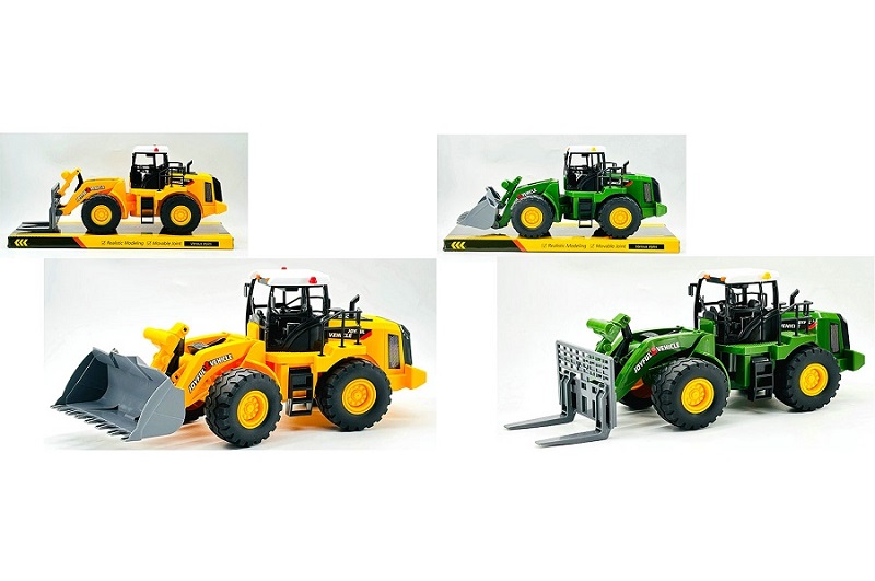 Трактор з ковшом 666-327A/328A інерц.2в.2кол.пласт.39*15*18 /36/