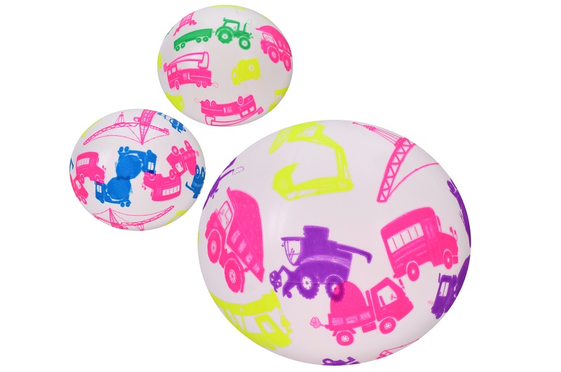 М'яч дитячий MS 4412 Упак6шт(144шт) 9 дюймів, 57-60г, малюнок (транспорт), мікс кольорів,
