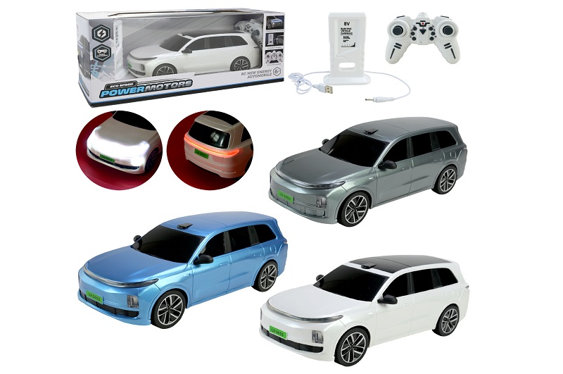 Машина р/к арт. PM3415 (18шт) POWERMOTORS" 3 кольори акум,світло,звук,заряд.станція,у короб.43*17,6"