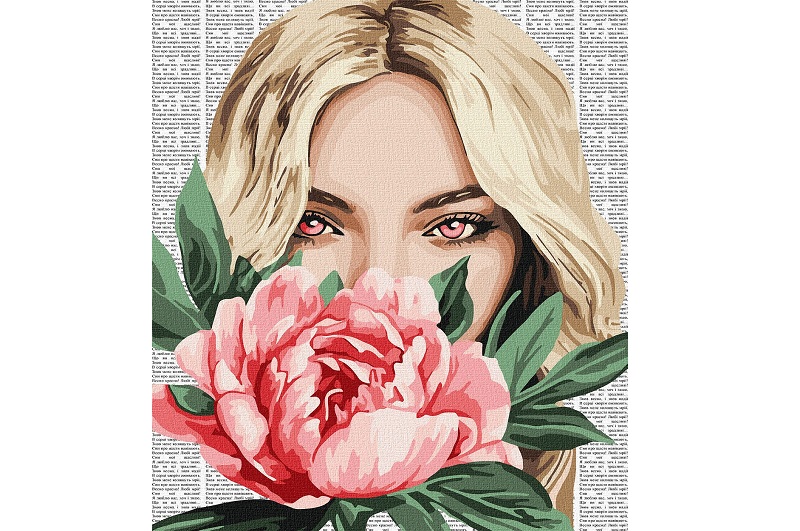 Картина по номерах Барвиста поезія: Півонія" 40х50см  KHO8599"