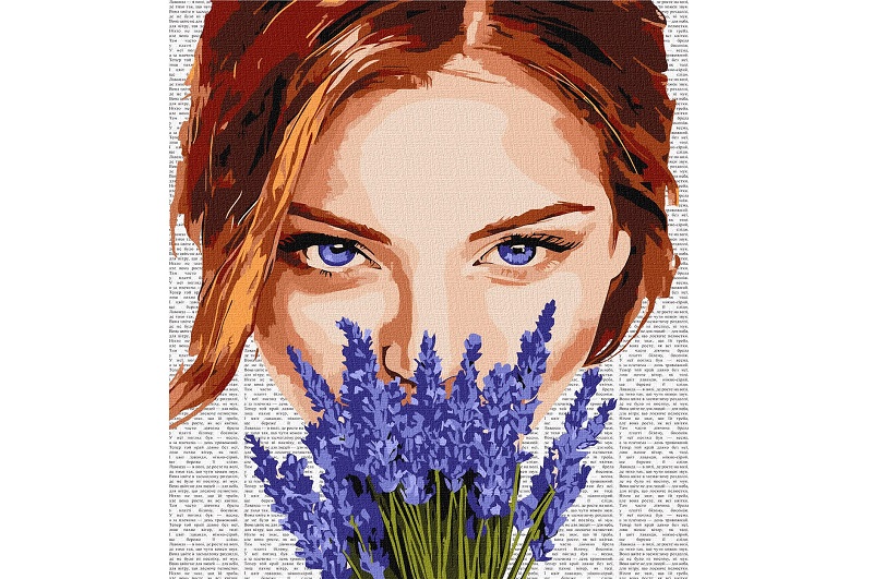 Картина по номерах Барвиста поезія: Лаванда" 40x50см  KHO8595"