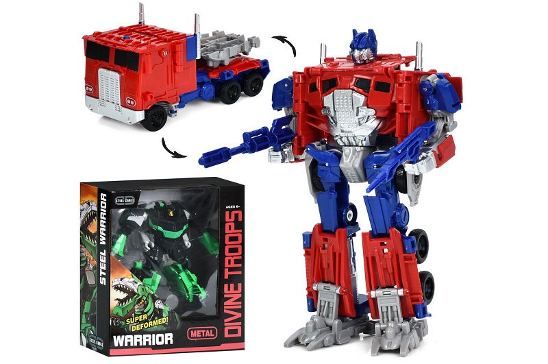 Трансформер 8108-10 (18шт) TF, робот 20см, 2 види (трейлер, динозавр), метал+пластик, в кор-ці, 22-2
