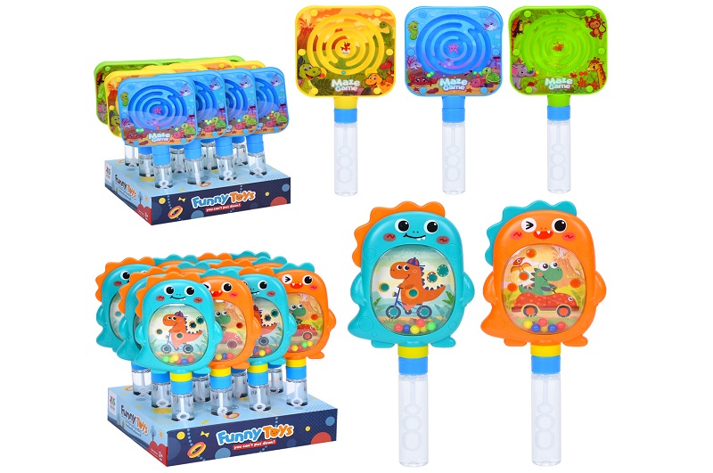 Мильні бульбашки 629P-632P УП12шт(72шт) меч,25см, кришка лабіринт, 2 види диспл, 12шт в диспл, 23-25