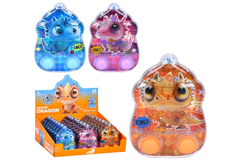 Водяна гра 2586S-AL24 УПАК24шт(216шт) 12-8-2,5см, принт-дракон, 24шт(3види) в дисплеї, 28-14,5-12см