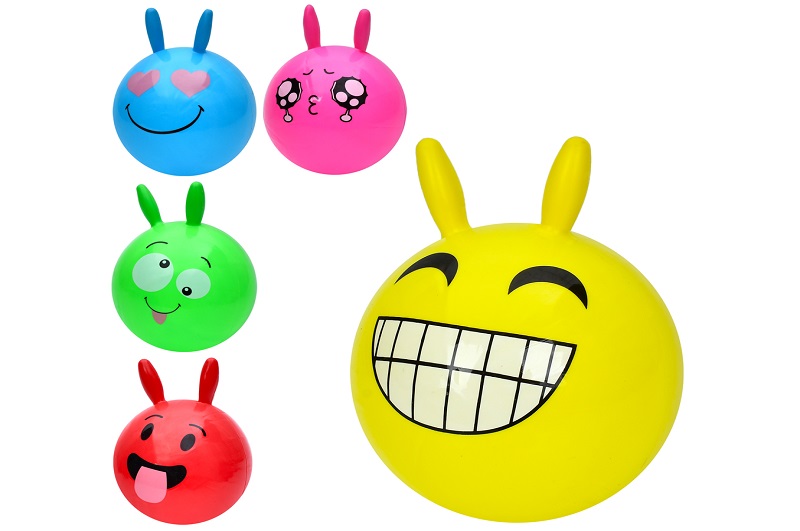 М'яч дитячий MS 4524 Упак5шт(200шт) 9 дюймів, 65-70г, з ріжками, ПВХ, 5 кольорів/мікс видів