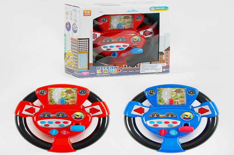 Кермо музичне “Веселі пригоди” ТК-02014 (16) TK Group", 2 кольори, УКРАЇНСЬКА МОВА, пісні, вірші"