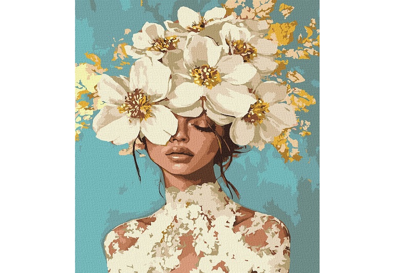 Картина по номерах Квітучі мрії з фарбами металік" 40х50см  KHO8726"