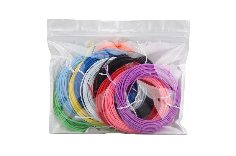 Набір запасок до 3D ручки 01-10 матеріал PCL 1,65мм (10 кольорів по 5м) в кул.19*4*16,5 /100/