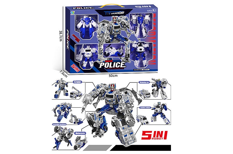 Трансформер арт. 788-96Y (18шт/2) 5 в 1,у короб.50*39*7,5см