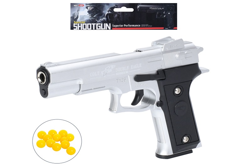 Пістолет T139-A (36шт) 22см, пластикові кулі, у пакеті, 17-29-3см