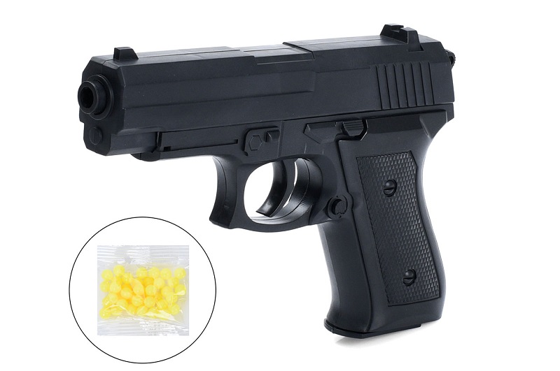 Пістолет 035 (256шт) 20см, пластикові кулі, у пакеті, 15-24-3см