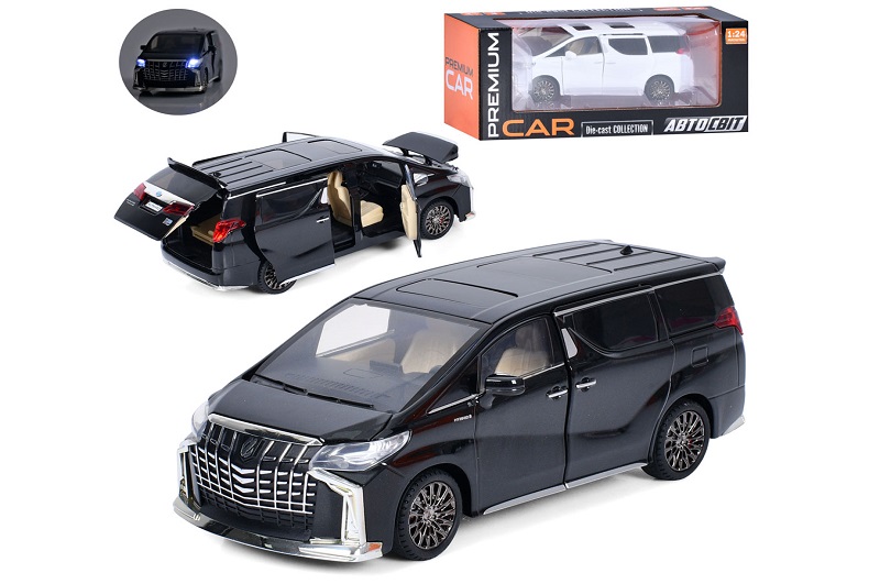 Машина AP-2009 (12шт) АвтоСвіт,1:24, метал,інерц, 21см, звук,світло,відчиняються двері/багажник/капо