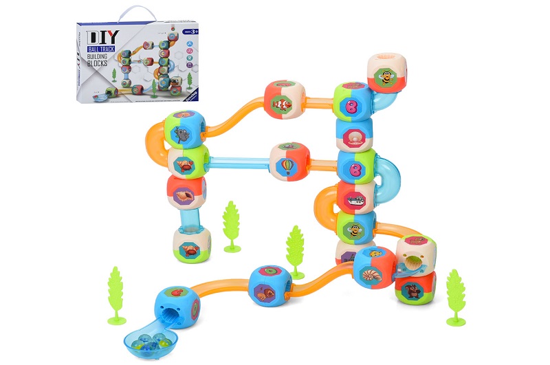 Конструктор 138A-14 (60шт) лабіринт, блоки, кулі, в кор-ці, 31-23-6см