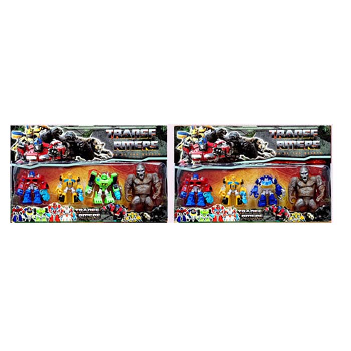 Трансформер LX8237 (24шт) TF, набір 4шт, від 9см до 15см, світло, 2 види, бат(табл), на листі, 50-32