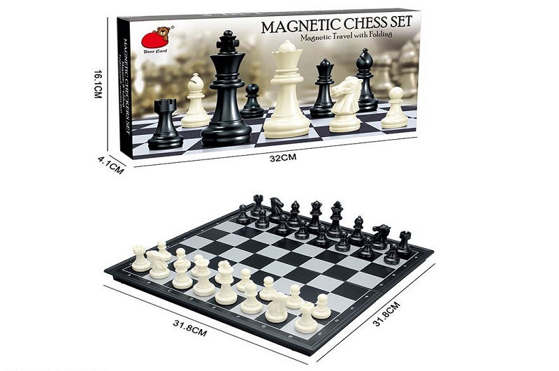 Шахи магнітні арт. 2410-B (36шт)    короб. 32*4,1*16,1см