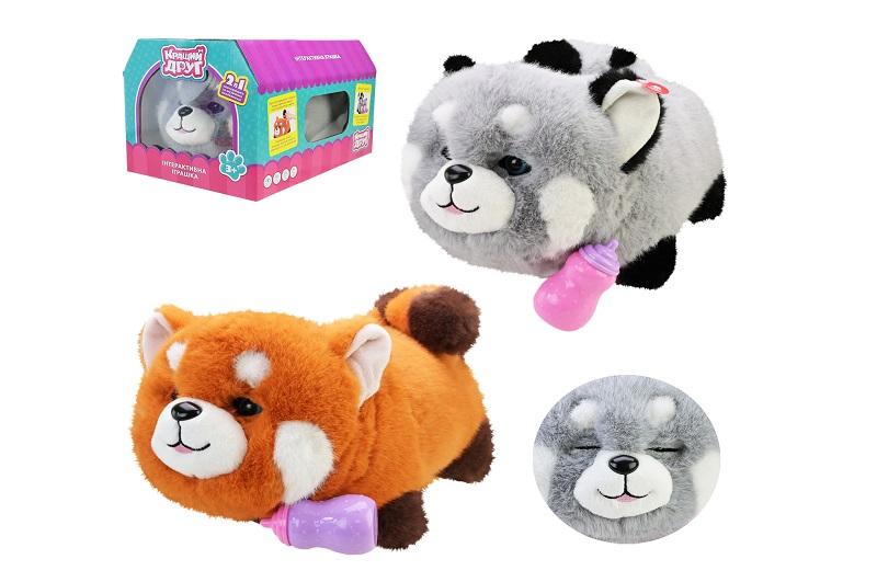 Іграшка м'яка інтерактивна Кращий друг арт. BF2507 панда 2 види короб. 31*21*19 см
