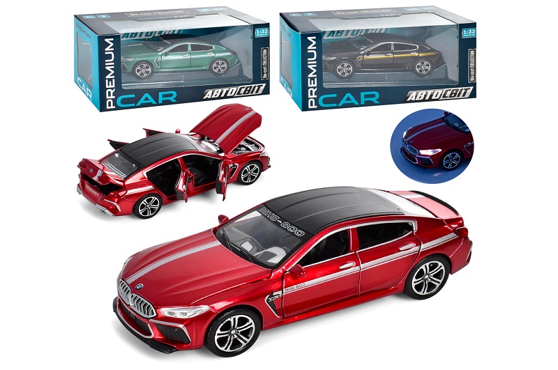 Машина AP-1711 (24шт) АвтоСвіт, 1:32, метал, інерц, 15см, зв, св, 3 кольори,бат(табл), в кор-ці, 21-