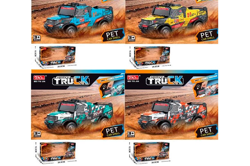 Машина A3322-1-2-3-4 (24шт) інерція, 23см, звук, світло, корпус не б'ється, гумові колеса,2види по 2