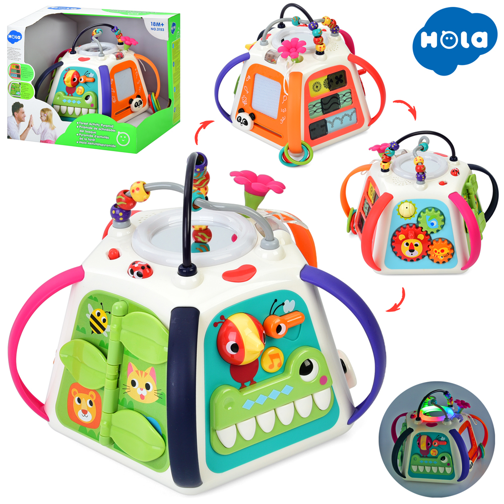 Гра 3153 (4шт) 30-27-22см, навчальна, дошка для малювання ч/б, лабіринт на дроті, музика, звук, звук