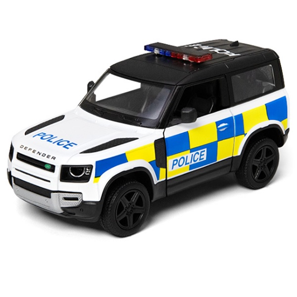 Модель джип LAND ROVER DEFENDER 90 5'' KT5428WP Police метал.інерц.відкр.дв.кор./96/