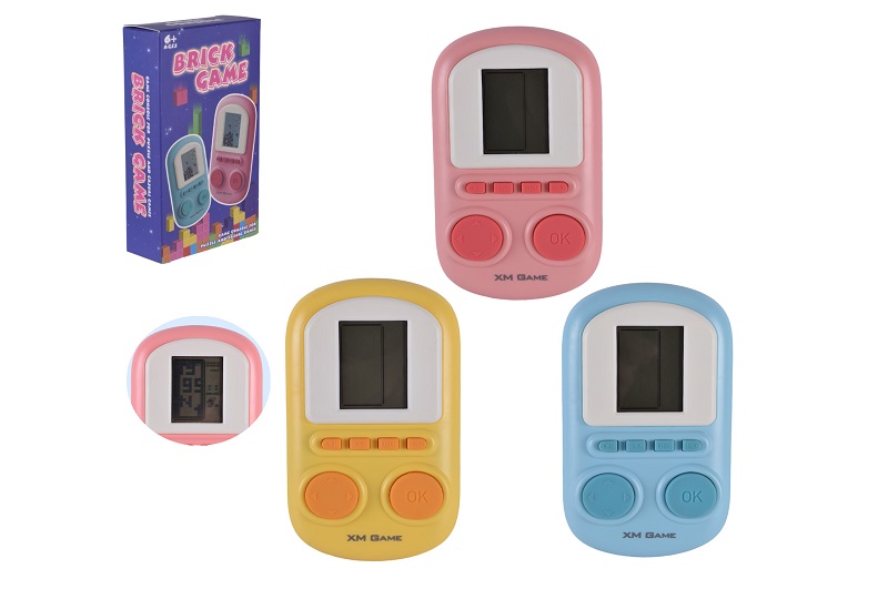 Електронна гра арт. XM0107E (240шт) 3 кольори мікс, короб.13,5*2,8*7,4см