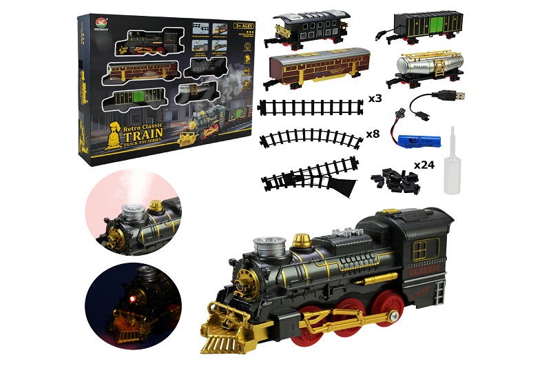 Залізниця  арт. 699-31A (12шт/2) акум.,світло, звук, дим, короб.48,5*38*7,5см