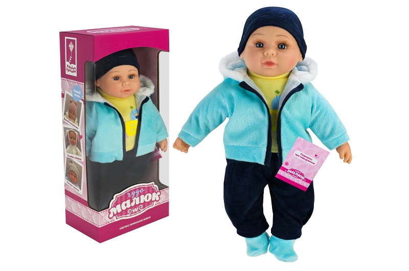 Пупс Чудо Малюк" арт. PL-525-104 (12шт)  батар. розмовляє ураїнською, співає пісеньку короб. 18*11*"