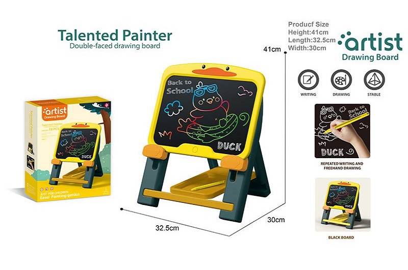 Мольберт арт. 050-82 (18шт) р-р 32,5*30*41см,  у короб. 39*8,5*53,2 см