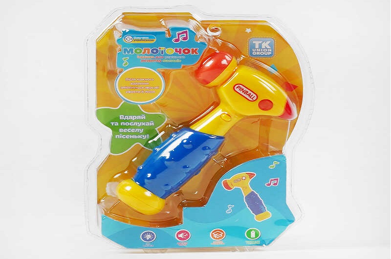 Музичний молоточок 92858 (96/2) TK Group", УКР. МОВА, підсвічування, звук, пісні, у слюді"