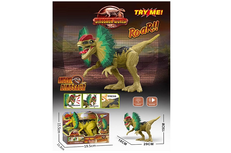 Тварина інтеракт.динозавр арт. NY083-A (60шт/2) світ, звук,р-р 29*10*15см, короб.19,5*11,3*15,5см