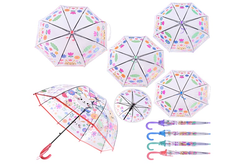 Парасолька арт. RST035A 4 види 8 спиць*50см купол 70см довжина 65см