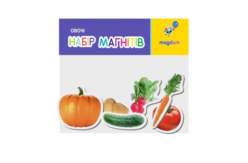 Набір магнітів (6шт) Овочі ML4032-21