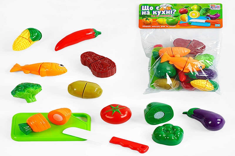 Продукти на липучках “Що є на кухні?” 65283 (168/2) 4FUN Game Club", 12 елементів, обробна дошка, н"