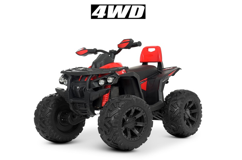 Квадроцикл M 4795EBLR-3 (1шт) р/к2,4G, 1акум.12v14AH, 4 мот.45W, шкір.сид. , муз., світло, EVA,TF,MP