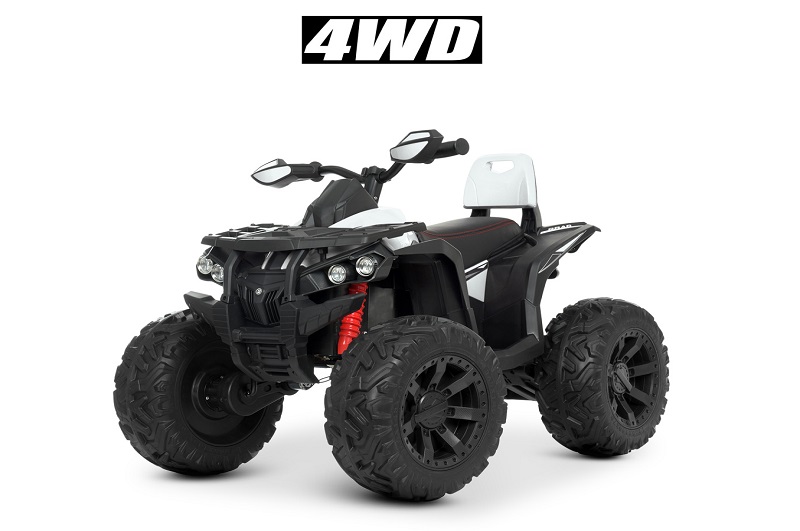 Квадроцикл M 4795EBLR-1 (1шт) р/к2,4G, 1акум.12v14AH, 4 мот.45W, шкір.сид. , муз., світло, EVA,TF, M