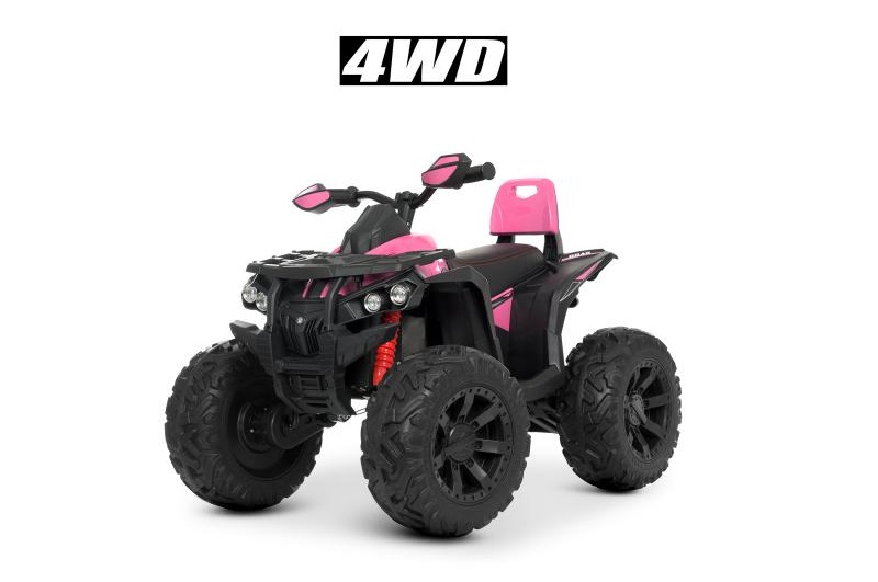 Квадроцикл M 4795EBLR-8 (1шт) р/к2,4G, 1акум.12v14AH, 4 мот.45W, шкір.сид. , муз., світло, EVA,TF, M