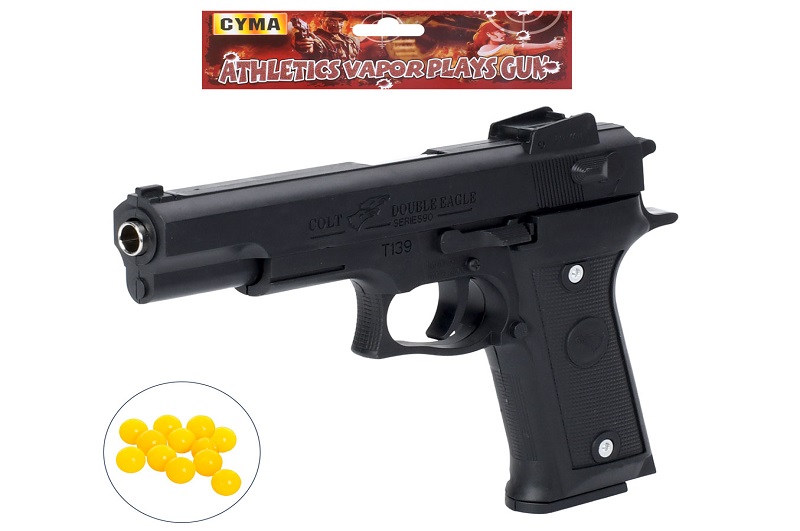 Пістолет T139G (72шт) 22см, пластикові кулі, у пакеті, 18-27-3см