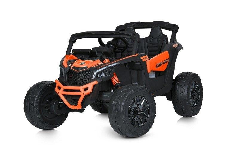 Джип M 5099EBLR-7(24V)(1шт) 2,4G(р/к),4мотори200W, 1акум24V7AH, EVA, шкіра, помаранчевий