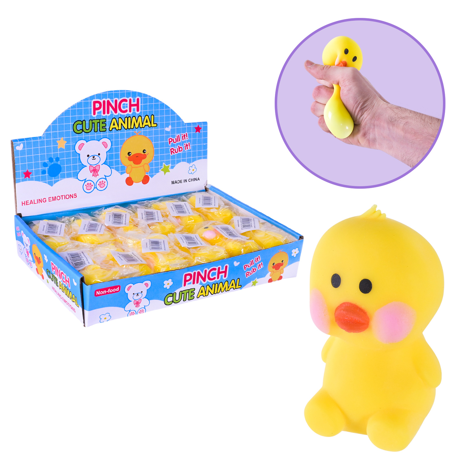 Браслет YG0061 (60шт) 22см, капібара 17см, плюш, у пакеті, 17-20-8см